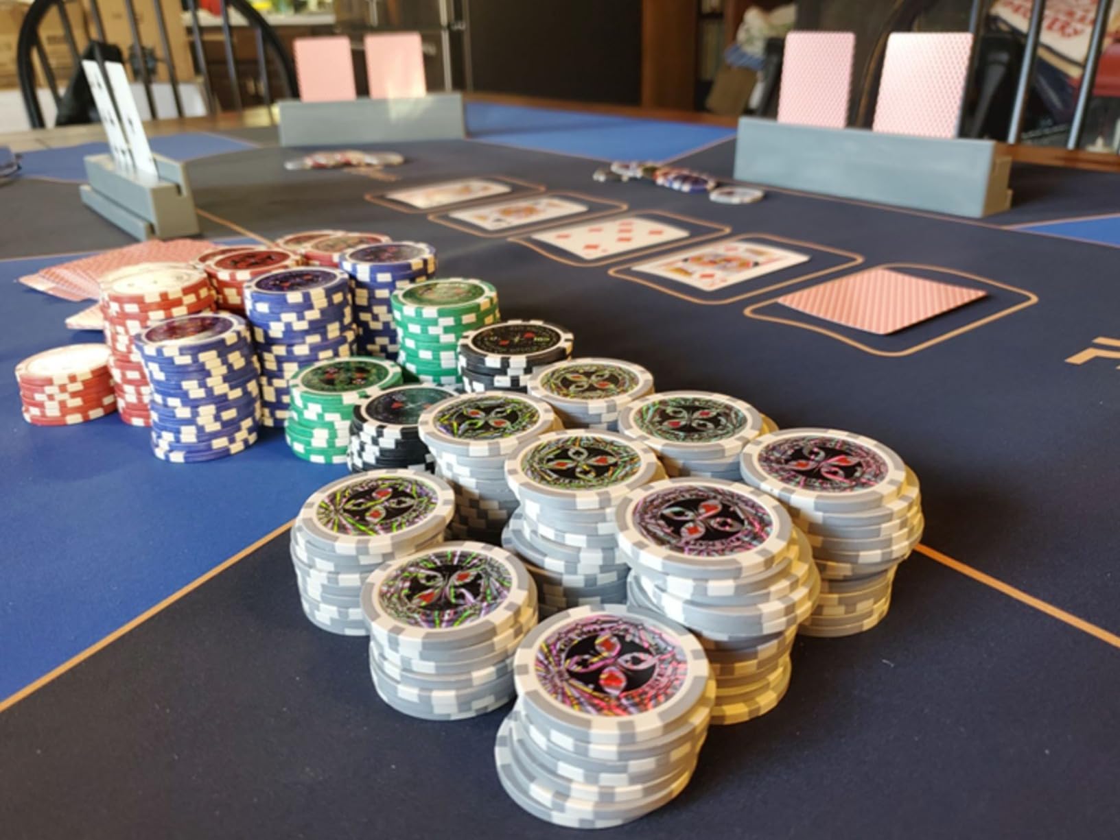 Texas Hold'em Poker Chips Set, 500 Pcs Poker Set, Denomination Poker Chip Set With Numbered customer photo 2