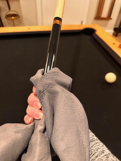 Pool Table Brush Set, 14pcs Billiard Table Felt and Cue Cleaning Accessories with 2 Wooden Brushes, Cue Cleaning Cloth, Ferrule Polish Cloth, Shaft Wax, Towel Burnisher and Sticky Lint Roller customer photo 1
