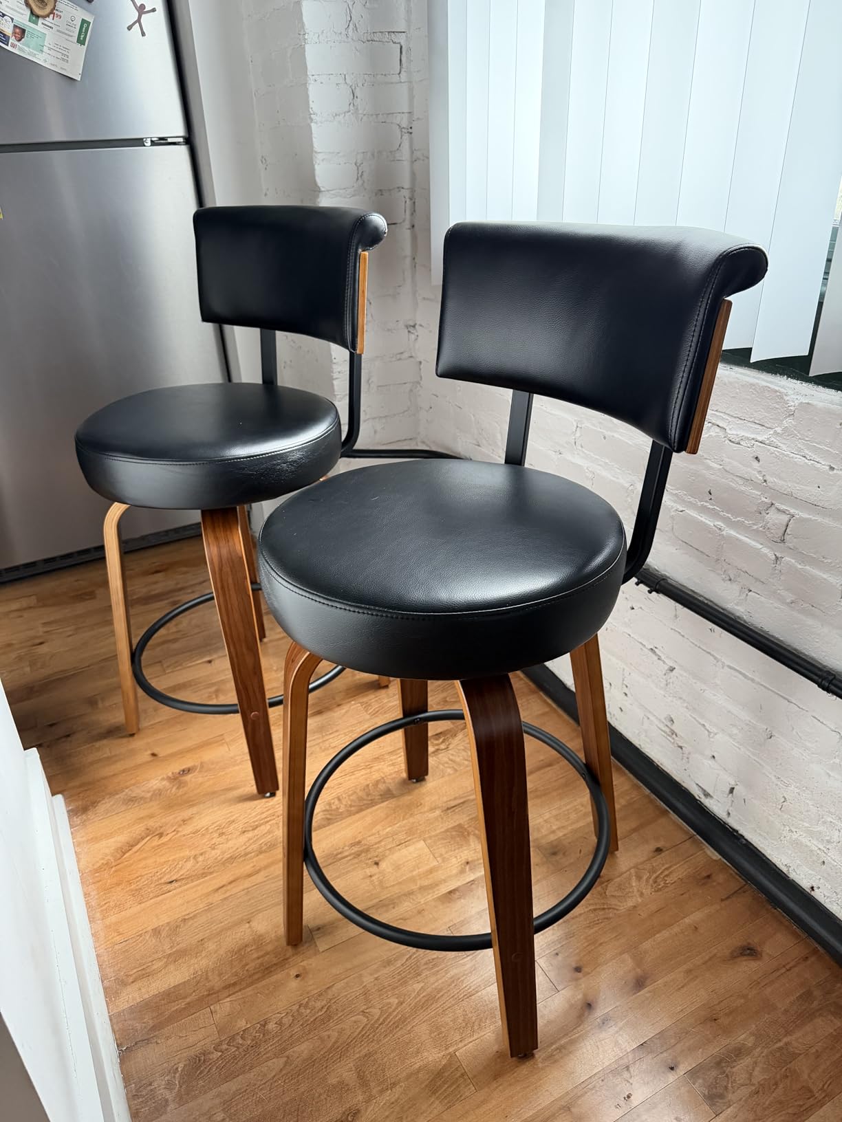 Swivel Counter Height Bar Stools Set of 2, 26