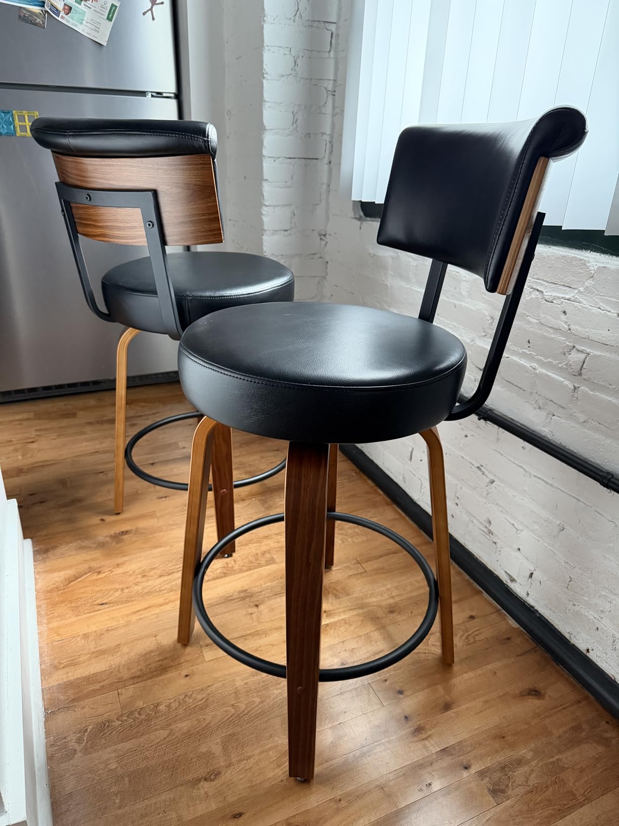 Swivel Counter Height Bar Stools Set of 2, 26