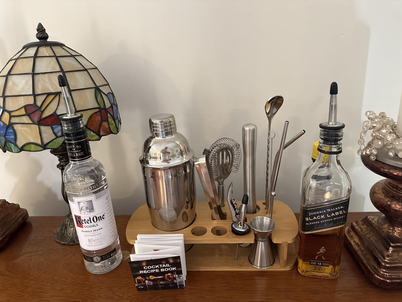 Cocktail Shaker Set - 17 Piece Stainless Steel Mixology Bartender Kit, Drink Martini Shaker, Home Bar Accessories, Cocktail Kit, Stainless Steel Bar Set, Shakers Bartending customer photo 1