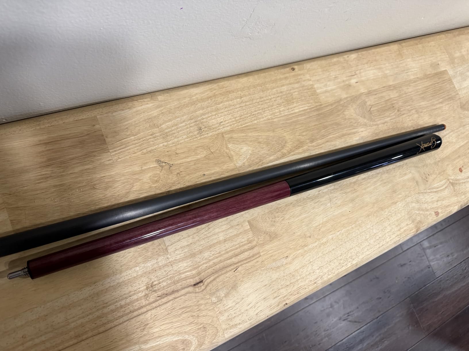 Carbon Fiber 3-Piece Jump Break Cue Stick 24-25 oz, 58 inch, 3 * 8 * 8 Joint, 13mm Phenolic Tip for Jumping or Breaking customer photo 1