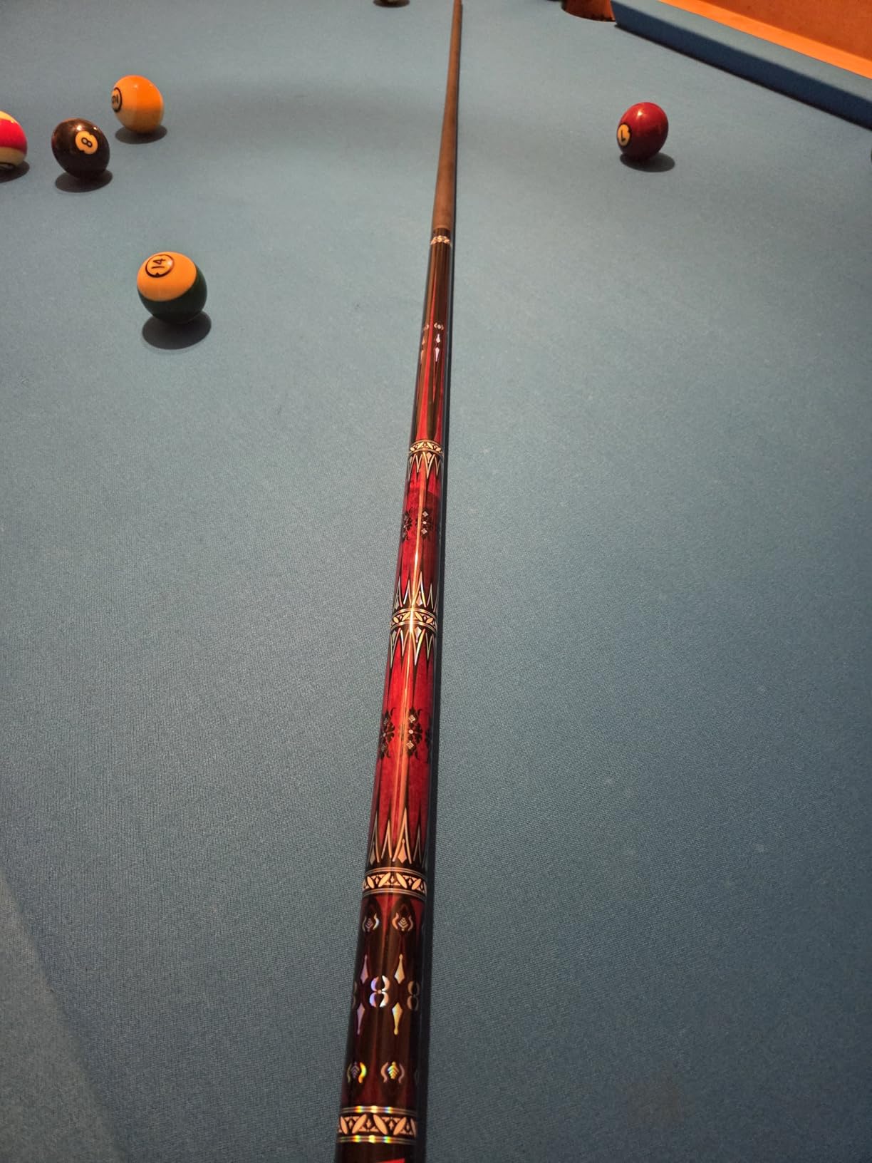 Banly Cuezone Carbon Fiber Pool Cue - MF1 Pro Taper Cue Stick with Extension, Low-Deflection Shaft, Premium Canadian Maple Butt, 12.5mm Tip, 3/8x8 Joint for Tournament & League Play customer photo 1