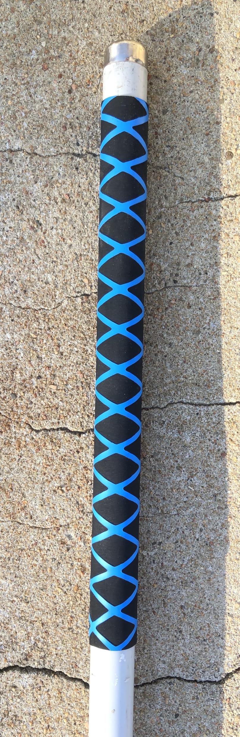 Accering X-Pattern Heat Shrink Tubing, Non-Slip Textured Grip Wrap for Fishing Rods & Pool Cue (35mm, L3.3ft, White) customer photo 2