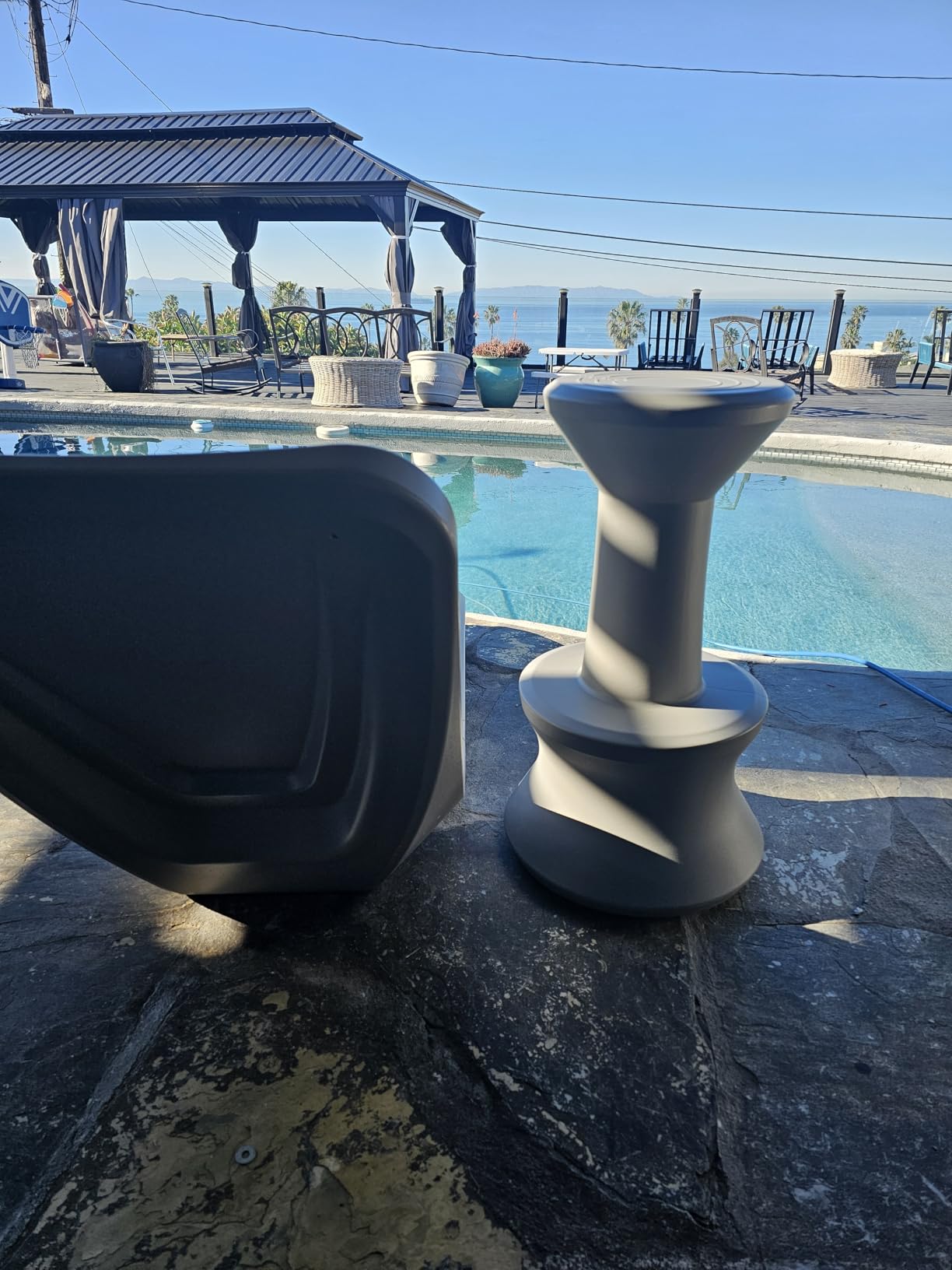 GoSports Coast Modern Outdoor Bar Stool for Patio and in Pool Underwater Seating - 30