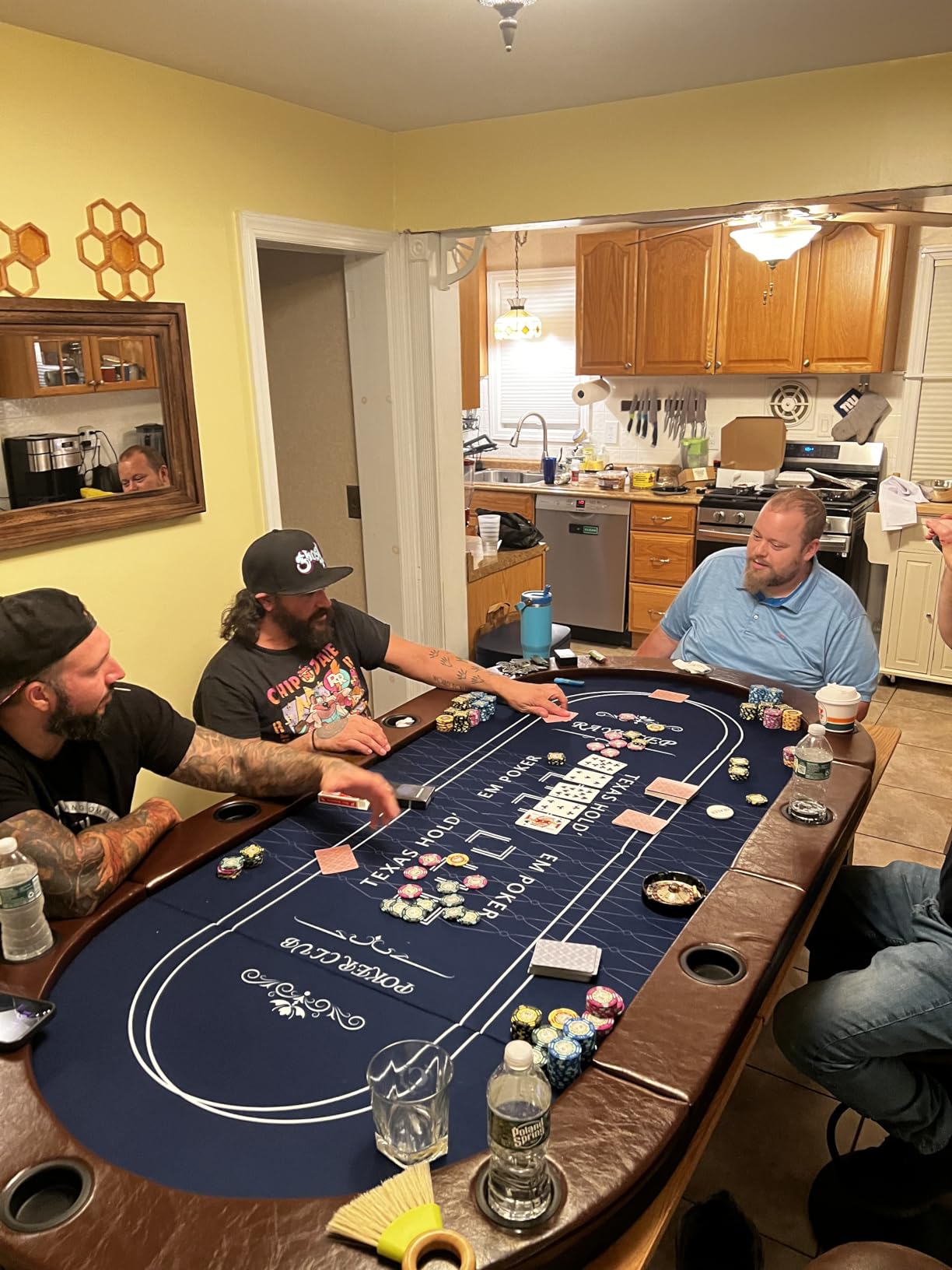 RAYKEEP LED Poker Table for 10 Players, 84