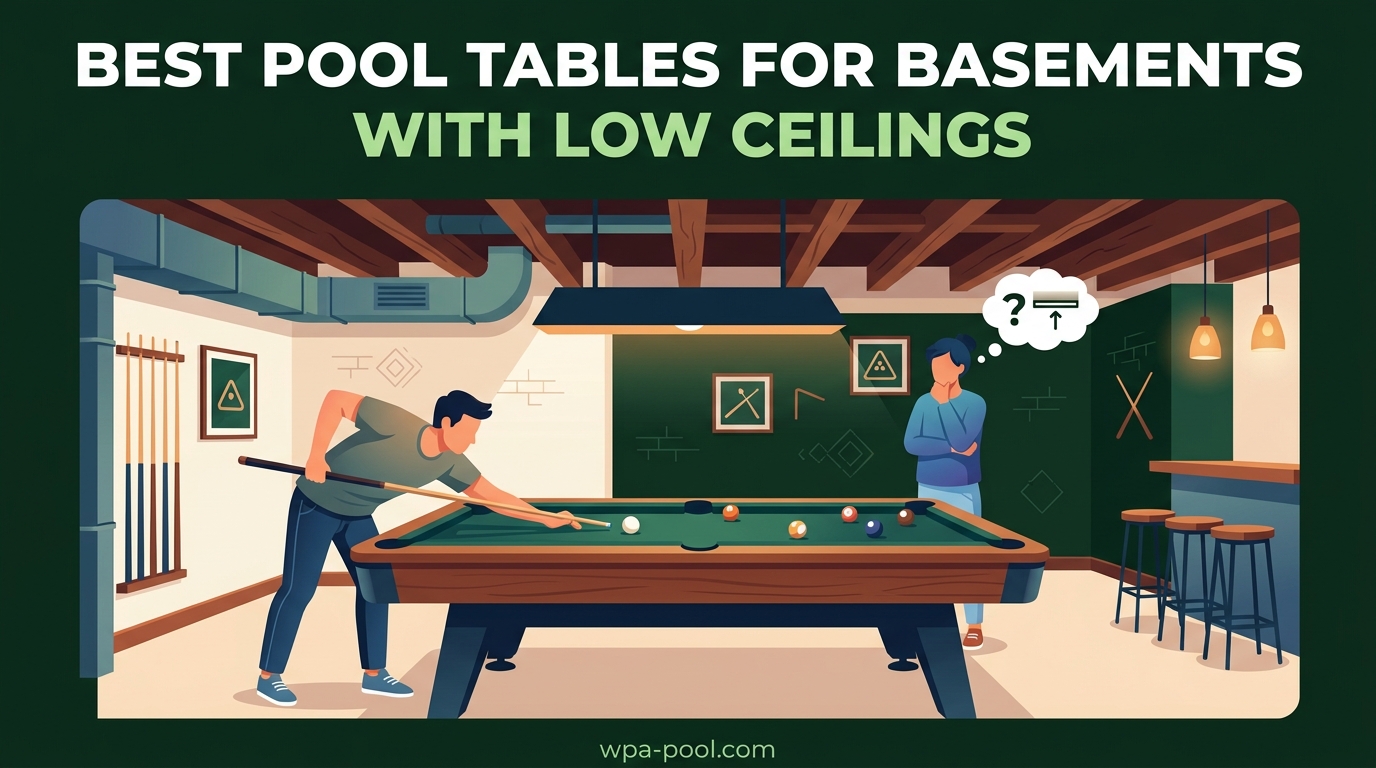 10 Best Pool Tables for Basements With Low Ceilings (August 2026)