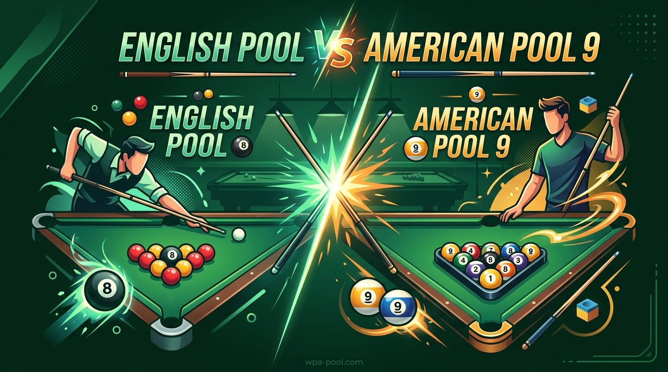 English Pool vs American Pool 9