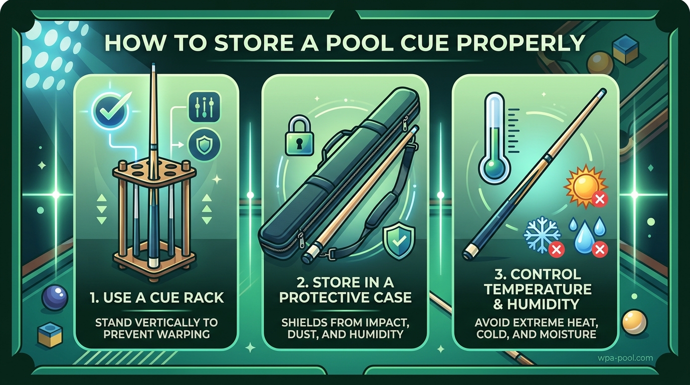 How to Store a Pool Cue Properly