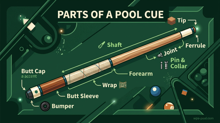 Parts of a Pool Cue
