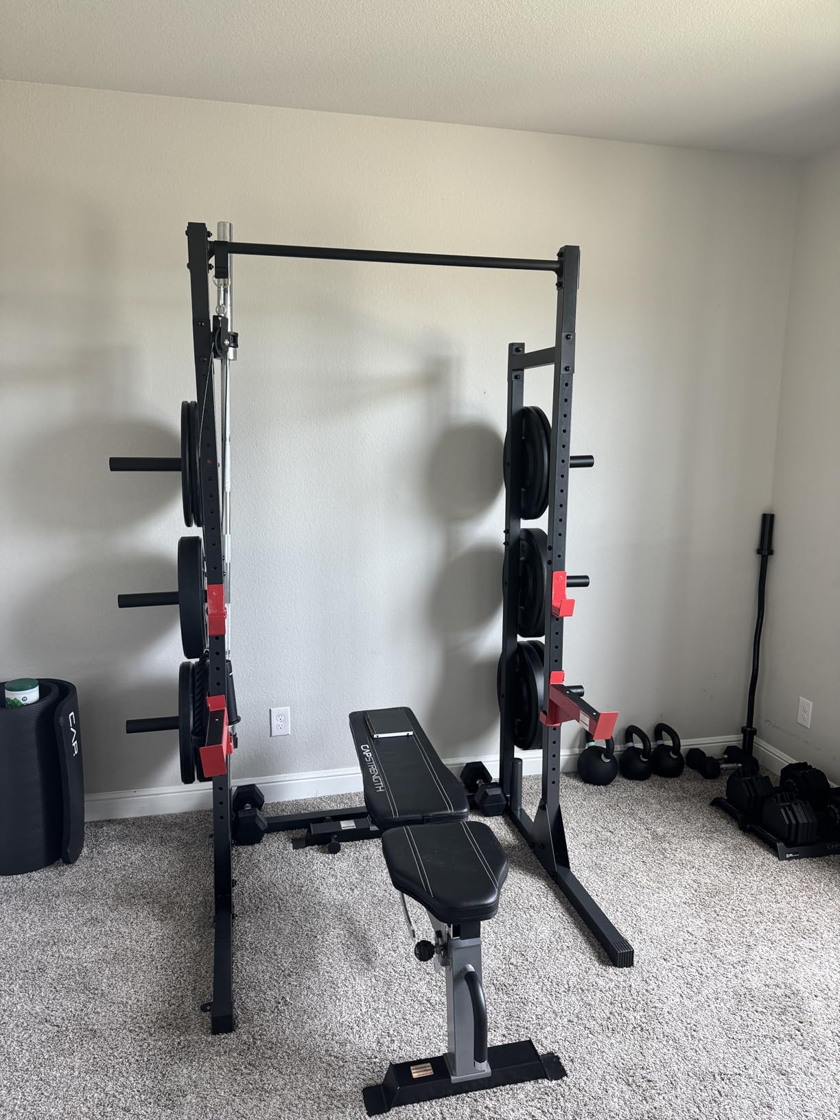 CAP Barbell Power Rack with Pull Up Bar & Attachments customer photo 1
