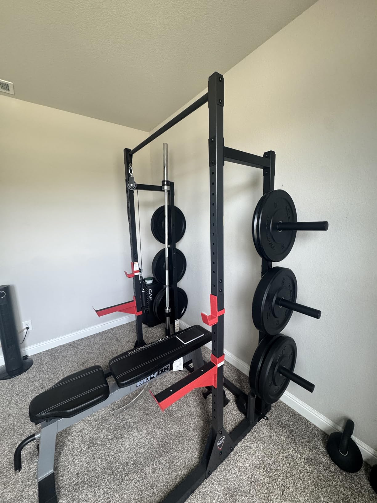 CAP Barbell Power Rack with Pull Up Bar & Attachments customer photo 2
