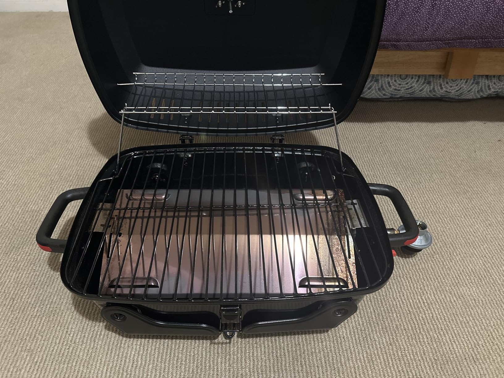 Megamaster 1-Burner Portable Gas Grill with Locking Lid, 11,000 BTU Stainless Steel Burner, Foldable Legs, Small Propane Grill for Outdoor Cooking, Camping, BBQs, Patios, and Gardens - 820-0065C customer photo 1