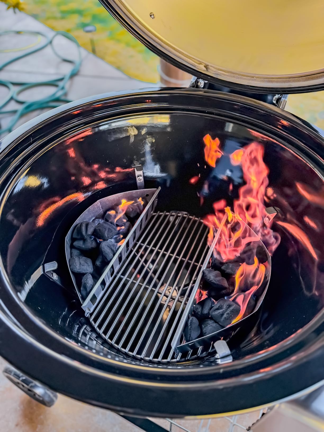Weber® Summit® Kamado S6 Charcoal Grilling Center with Gas Ignition, Black customer photo 2