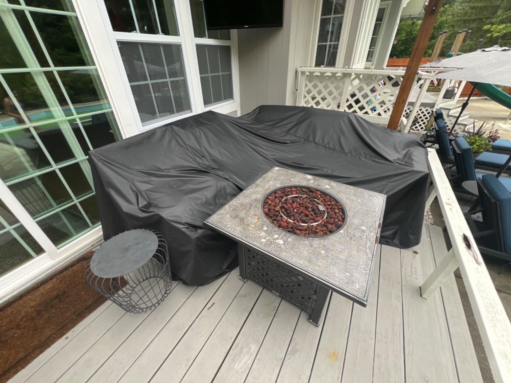 Patio Furniture Covers, Heavy Duty Outdoor Furniture Cover Waterproof, Sectional Sofa Set Covers Table and Chair Set Cover 108