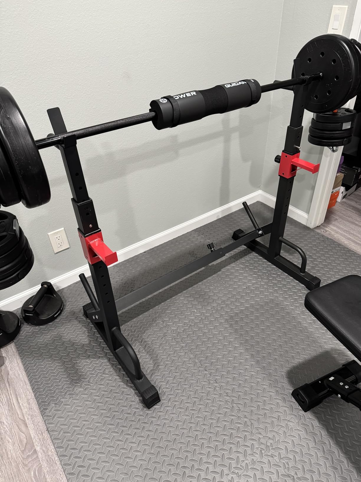 US Weight 105 Pound Weight Set with Barbell - Home Gym Workout Equipment customer photo 2