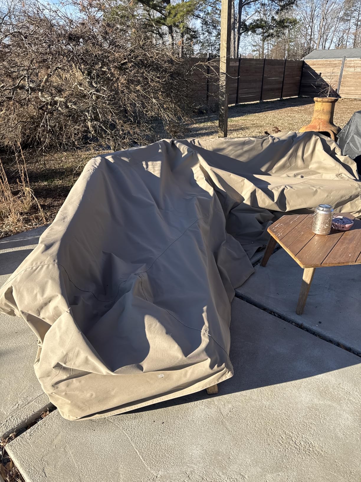 SunPatio Outdoor Curved Sectional Sofa Cover, Heavy Duty Waterproof Patio Couch Cover, All Weather Protection Furniture Protector with Sealed Seam, 190