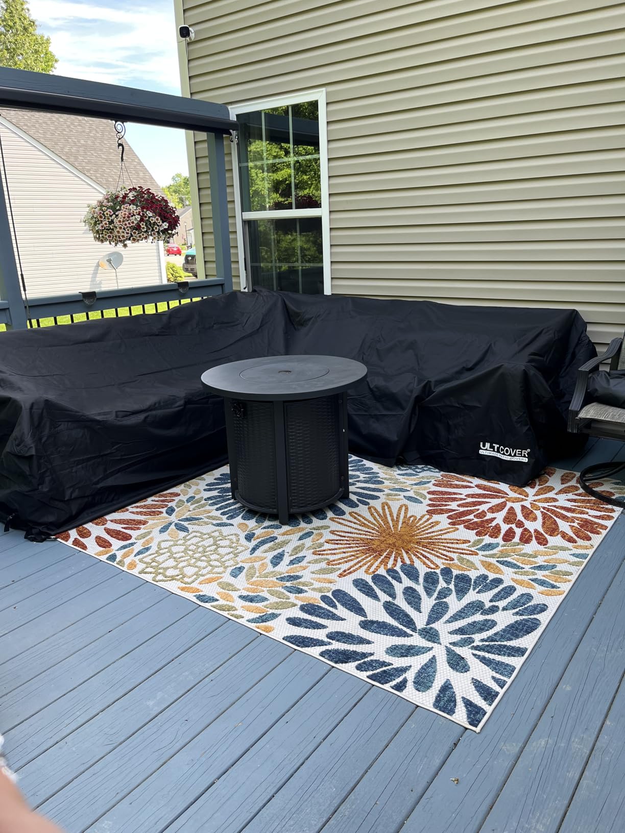 ULTCOVER Patio L-Shaped Left Facing Sofa Cover Waterproof for 6-Seater Outdoor Sectional Furniture Couch 85