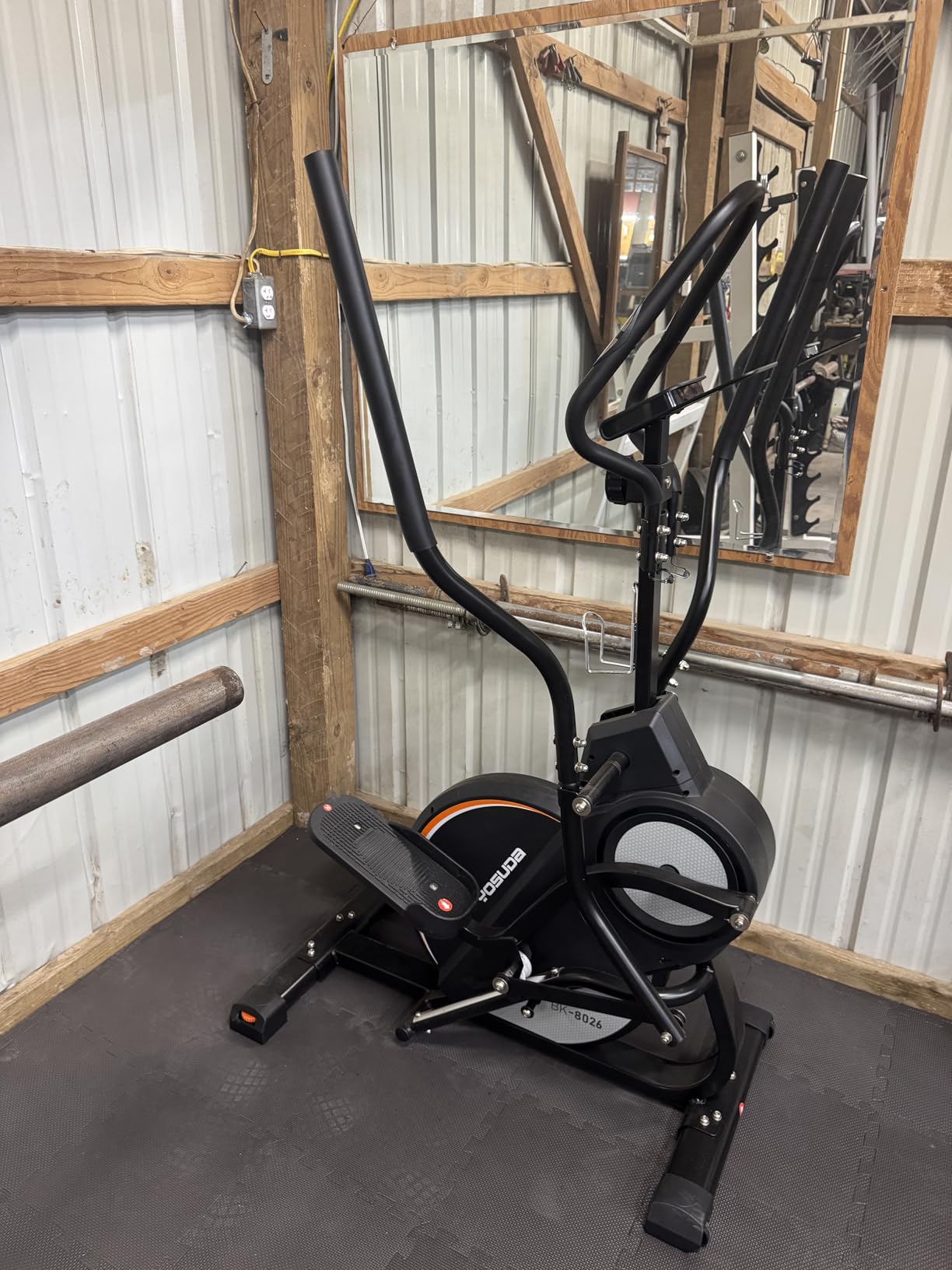 YOSUDA Elliptical Exercise Machine, Compact Elliptical with 45 Degree Incline | 3-in-1 (Elliptical + Cardio Climber + Stair Stepper), 400LBS Capacity, Support Kinomap/Fed APP, 16 Level Resistance customer photo 1