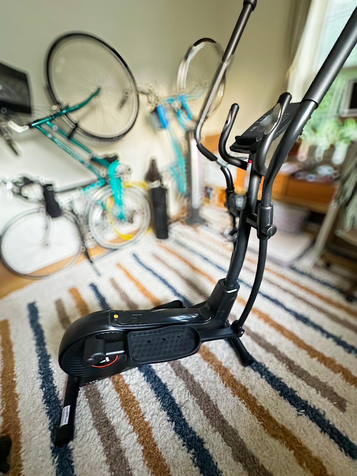 pooboo Elliptical Machine, Elliptical Exercise Machine with 16-Level Resistance & Quiet Magnetic Driving System, Elliptical Machine for Home with LCD Monitor, 15.5-17IN Stride, 350LBS Weight Capacity customer photo 2