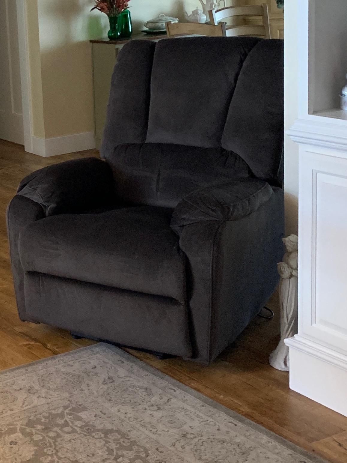 CANMOV Power Lift Recliner Chair for Elderly, Big and Tall Electric Recliner Chair with Massage and Heating, Dual Motor Heavy Duty Lift Recliner with USB Port, Cup Holders, Pockets, Grey customer photo 1