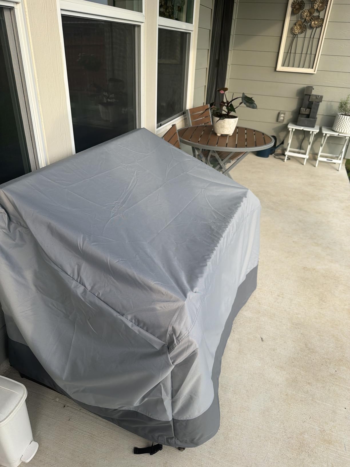 GORILLA GRIP Waterproof Large Outdoor Patio Sofa Cover, 3 Seater 80 Inch, Heavy Duty 600D Furniture Covers Sets for Winter, Keep Cushions Dry, Protects from Sun, Snow, Rain, Windproof, UV Coated customer photo 1