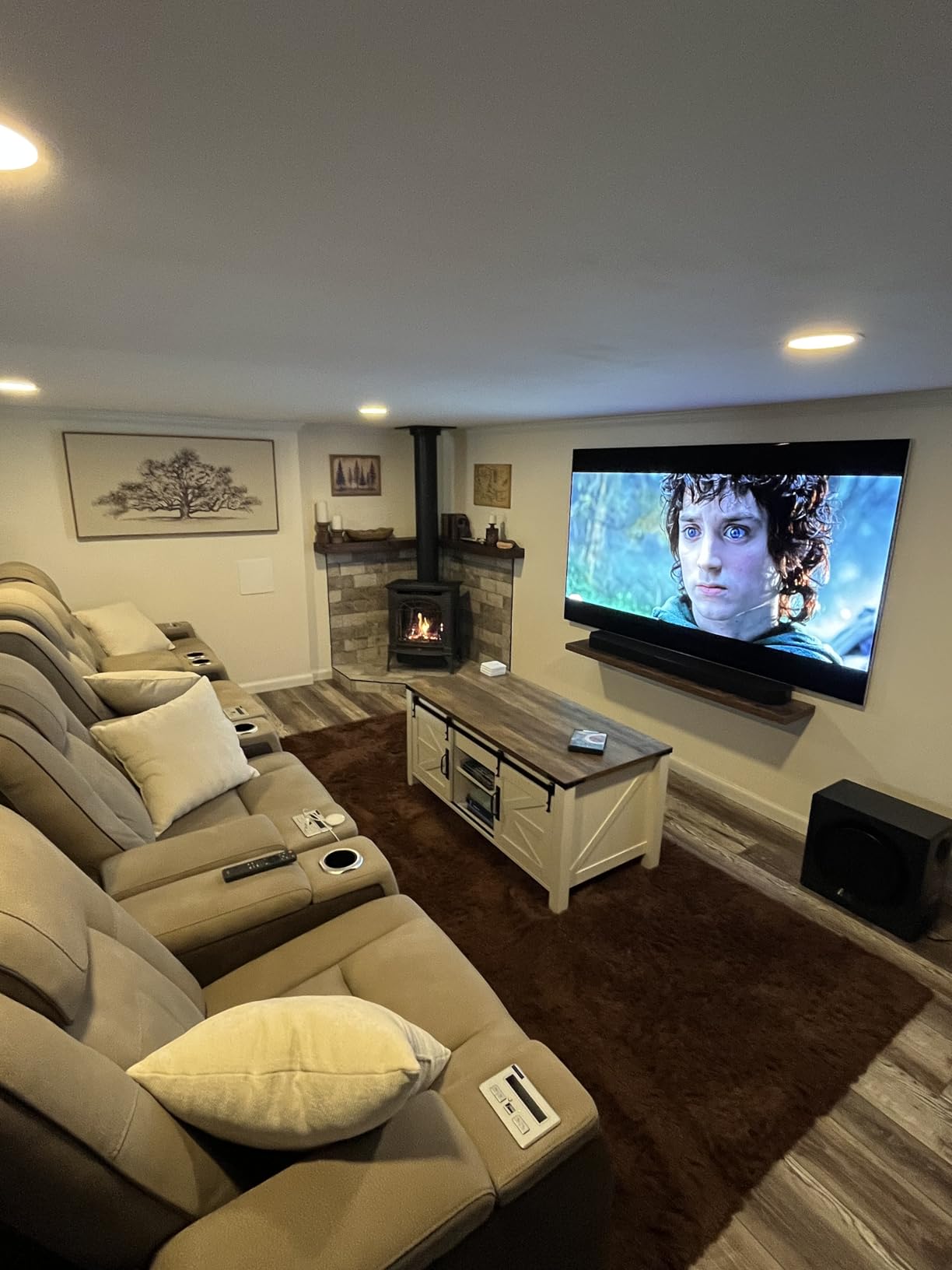 Signature Design by Ashley Next-Gen DuraPella Urban L-Shaped Faux Leather Modular 6-Piece Power Reclining Sectional with Adjustable Headrest, USB Charging Ports, Console and Storage, Gray customer photo 2