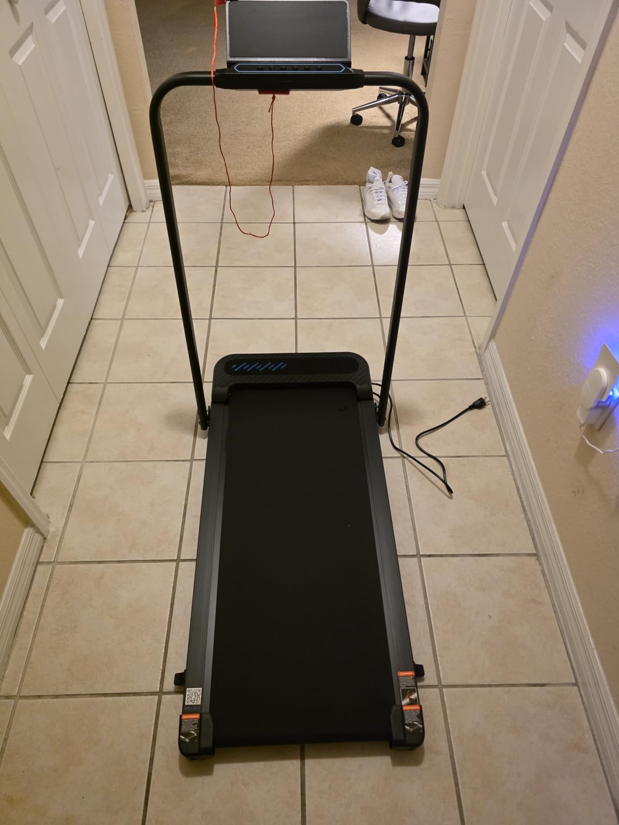 Cardirun Walking Pad with Incline and Handle Bar, Foldable Treadmills for Home Small Spaces, 3.0HP Quiet Compact Treadmill, Portable Under Desk Treadmill with LED Display, App & Remote Control customer photo 2