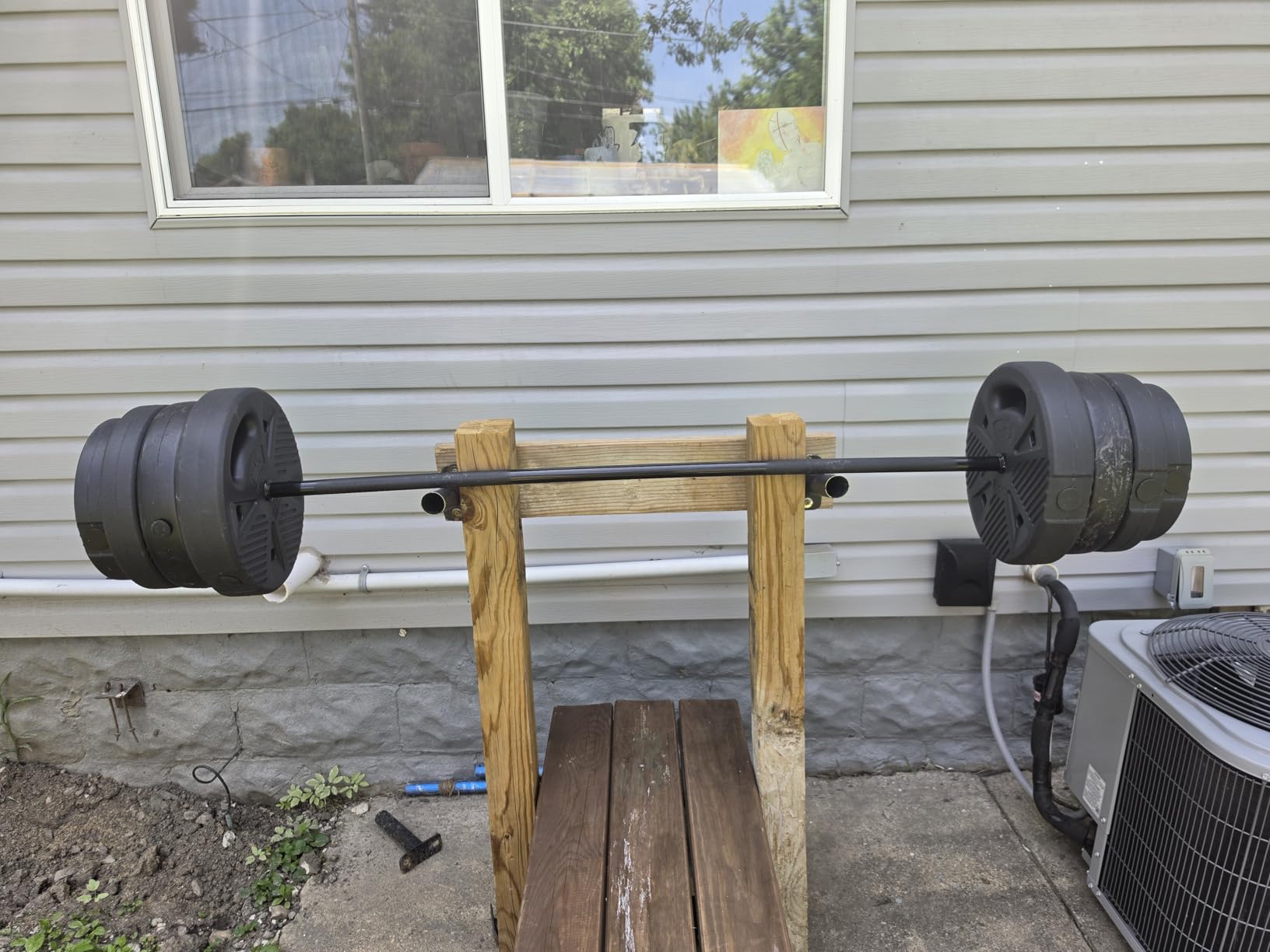 CAP Threaded Barbell Set with 100 LB Cement Grip Plates | 47