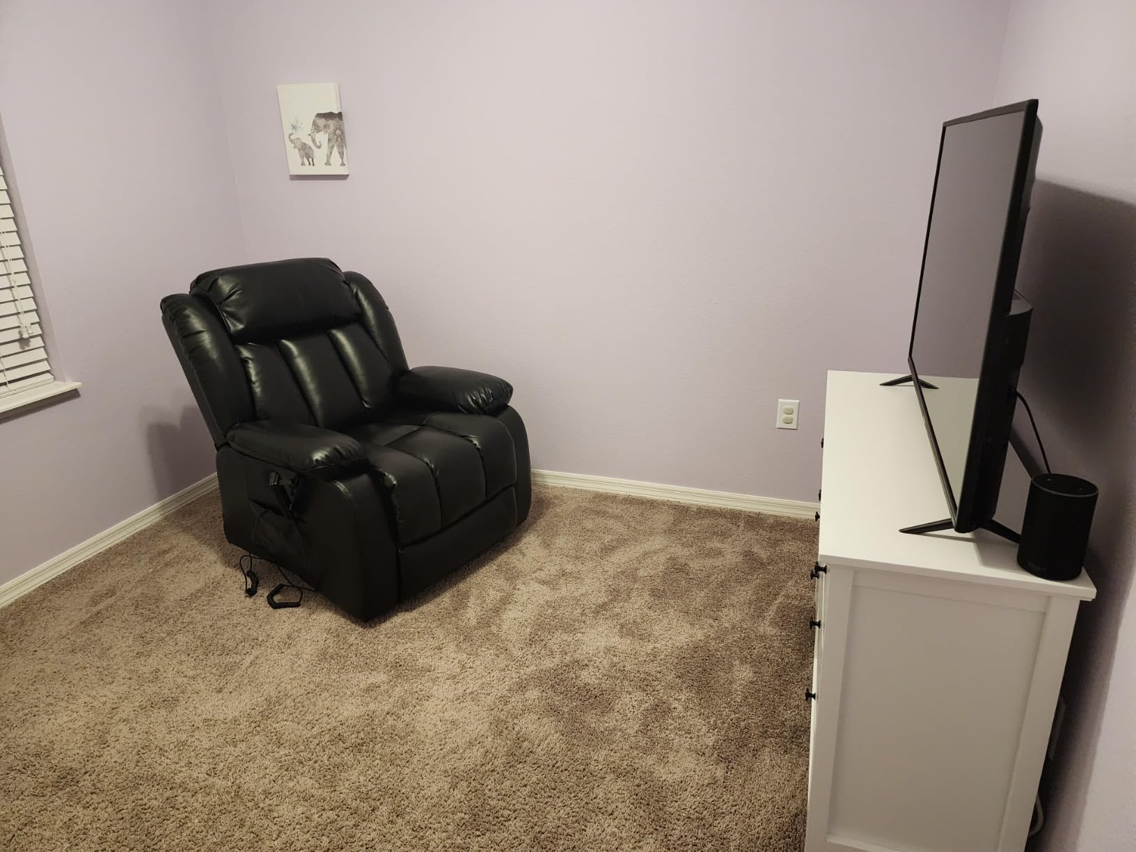 Dual Motor Power Lift Recliner Chair for Elderly, Infinite Position Lay Flat Lift Chair with Massage and Heat, USB Ports, Leather (Brown) customer photo 2