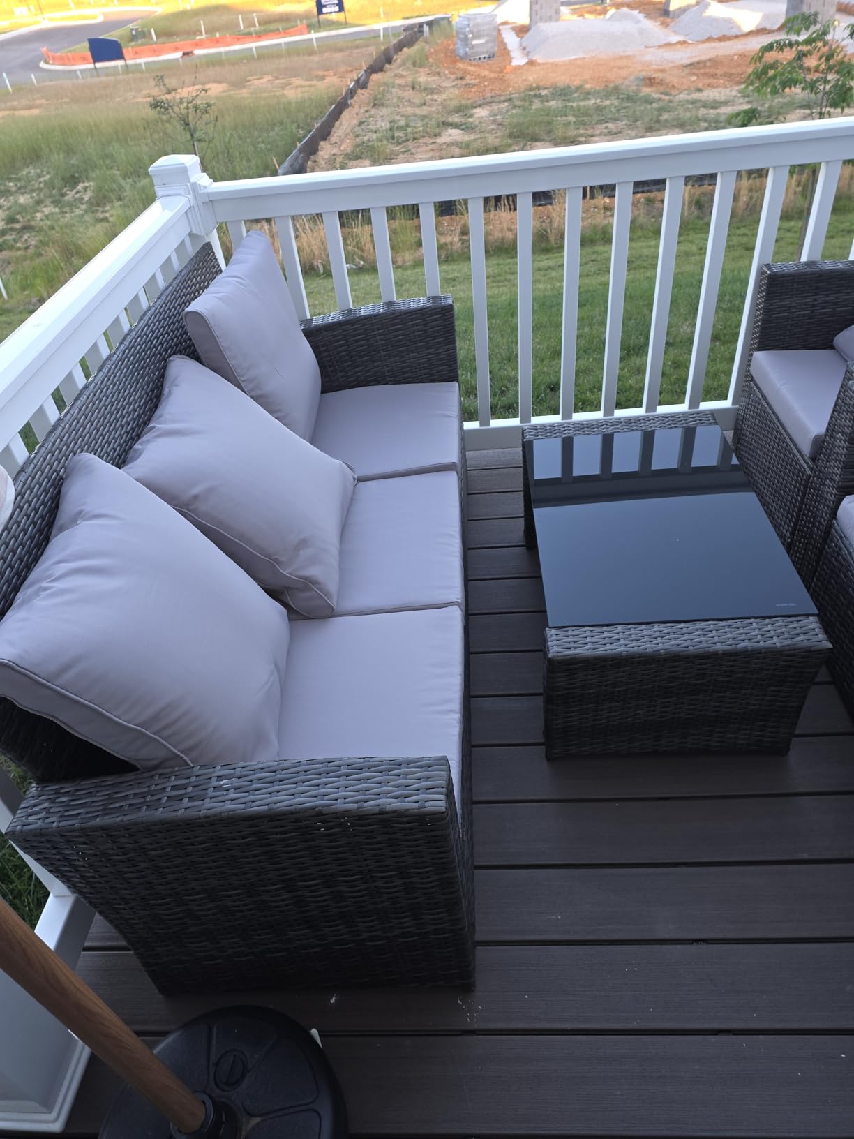 Wisteria Lane 4 Piece Outdoor Wicker Patio Furniture Set for All Weather customer photo 1