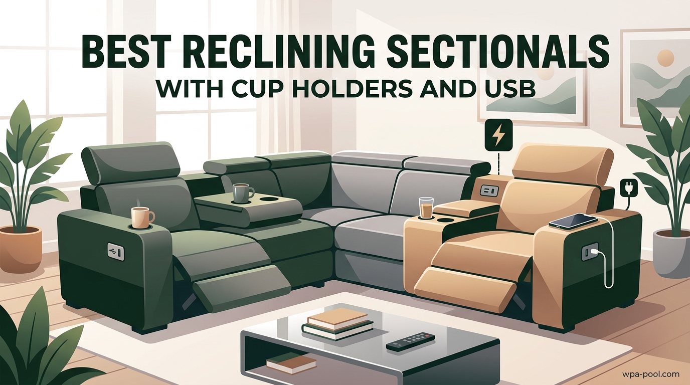 Best Reclining Sectionals With Cup Holders and USB