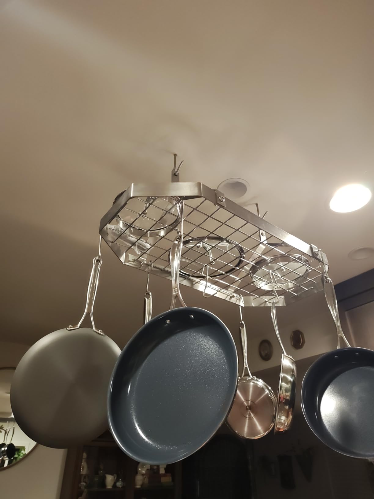 Cuisinart Octagonal Hanging Cookware Rack, Stainless steel customer photo 1