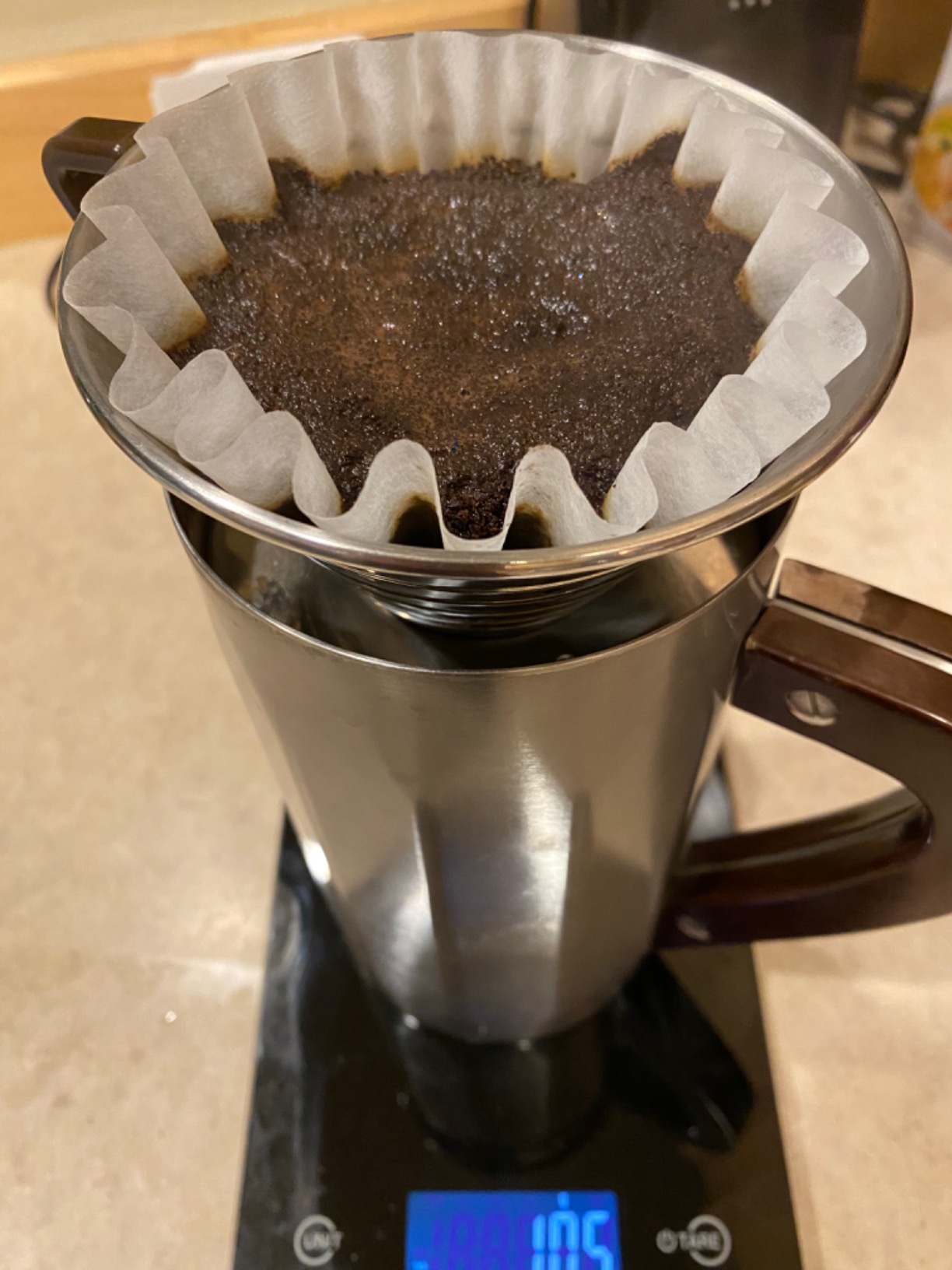 Kalita Wave 185 Stainless Steel Pour Over Coffee Dripper customer photo 1