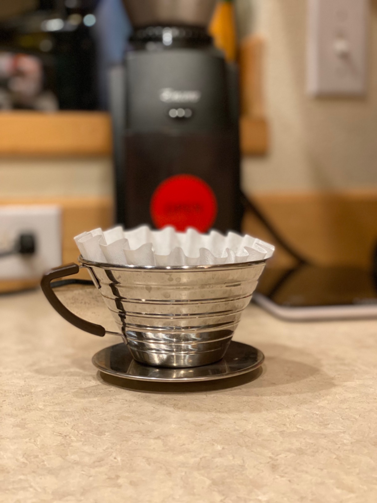 Kalita Wave 185 Stainless Steel Pour Over Coffee Dripper customer photo 2