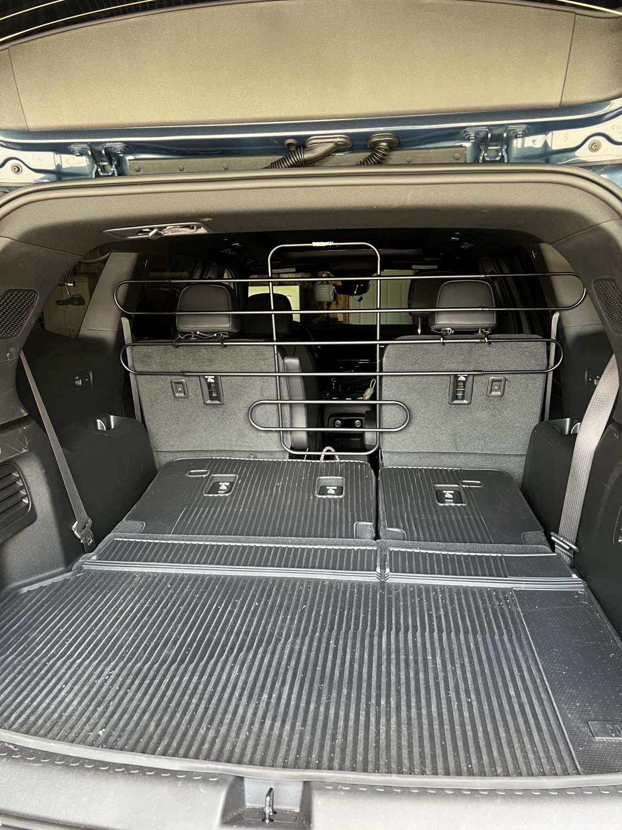 The ZooKeeper Original Car, SUV, Truck Dog Barrier: Adjustable Universal for All Vehicles - Moves with Your Vehicle Seats. Tilt. Slide. Recline. Easy Install - Strong Metal Tubing Gate Pet Divider customer photo 1