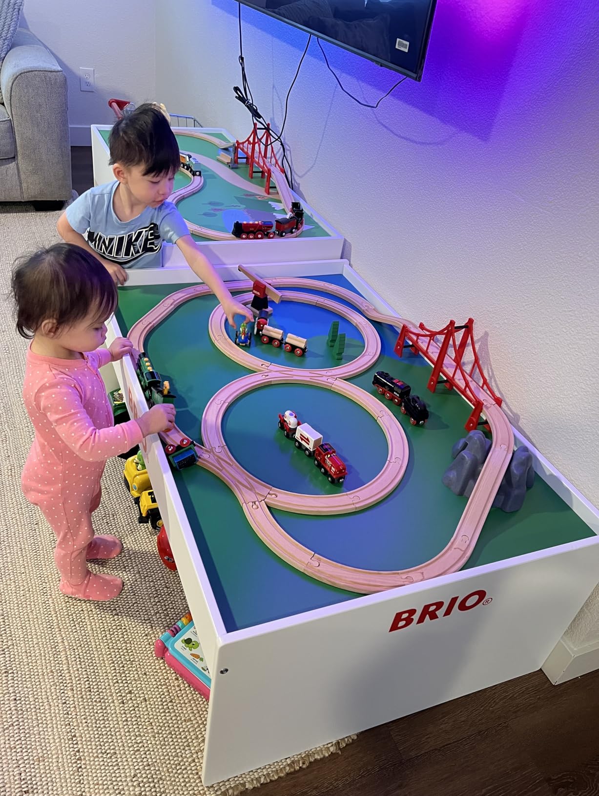 BRIO World 33099 - Play Table - Wood Train Set Table for Kids Age 3 and up customer photo 1