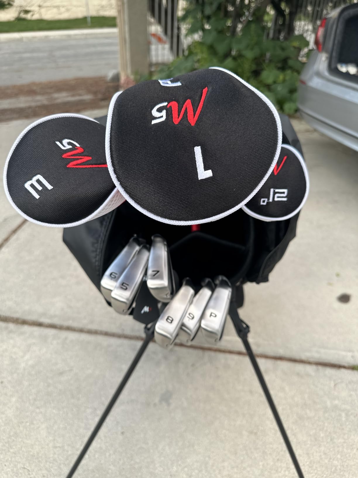 Precise M5 - Men's Complete Golf Club Set | 14-Piece, 460cc Titanium Driver, Fairway Wood & Hybrid, Irons Through Wedge, Putter, Stand Bag, Left/Right customer photo 2