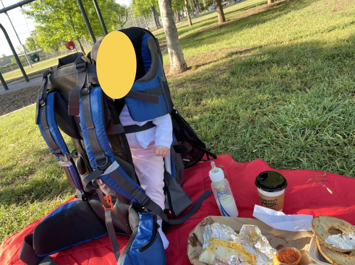 Hiking Baby Carrier Backpack - Toddler & Child Carrier with Diaper Change Pad, Insulated Pocket, and Sun & Rain Hood, Up to 40 lbs customer photo 2