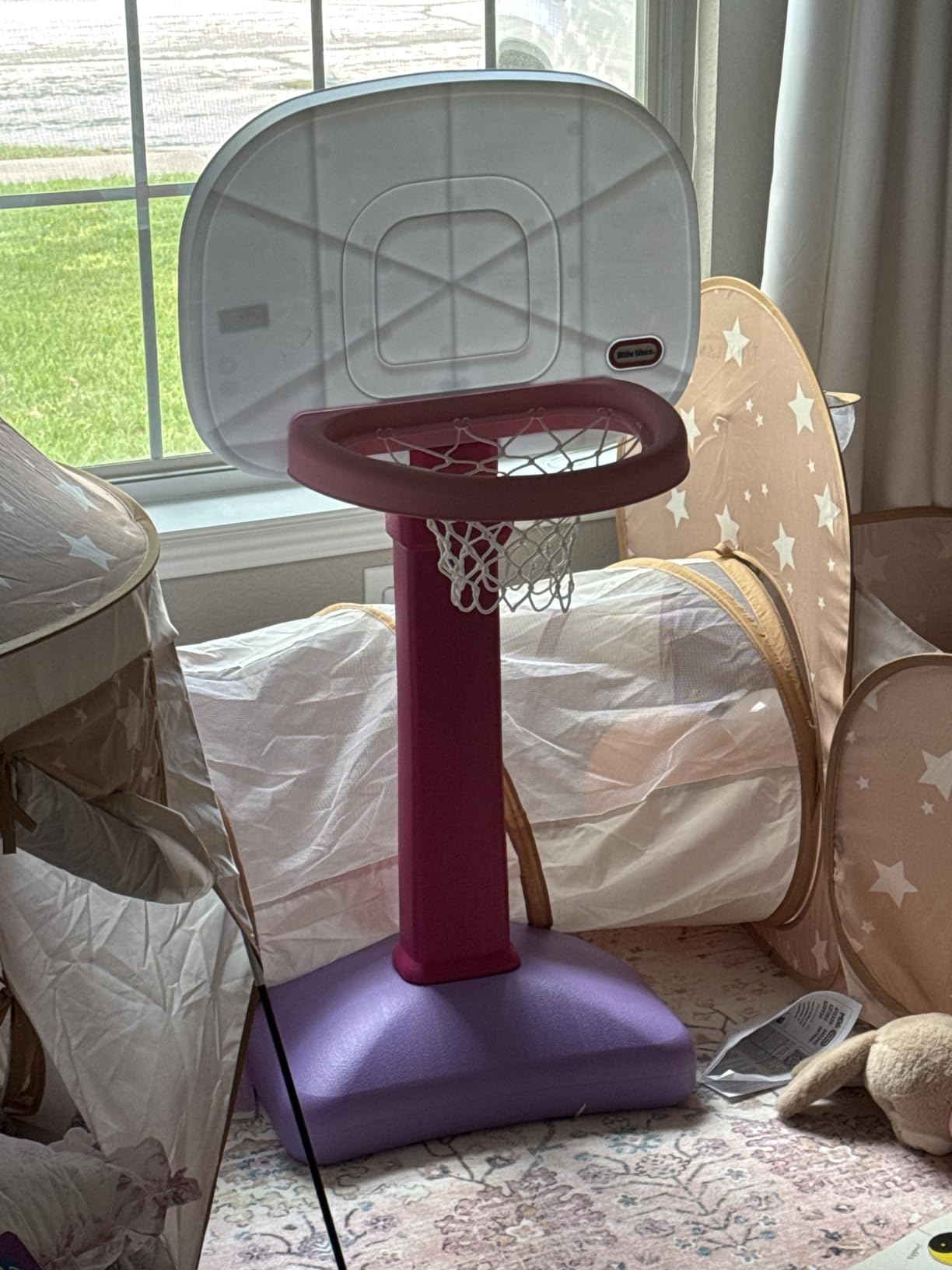 Little Tikes Easy Score Basketball Set, Pink- Amazon Exclusive 22.00 L x 23.75 W x 61.00 H Inches customer photo 2