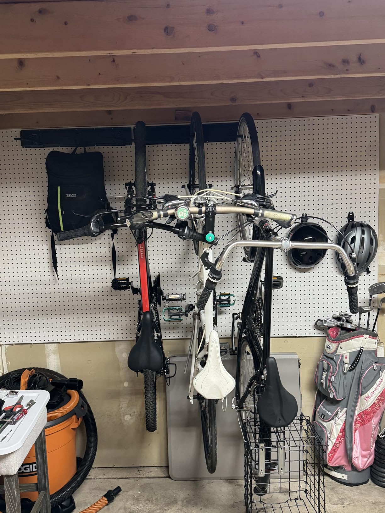 Stainless Steel Bike Storage Rack, 6 Bike Storage Hanger Wall Mount for Home & Garage Holds Up to 300lbs, Black customer photo 2