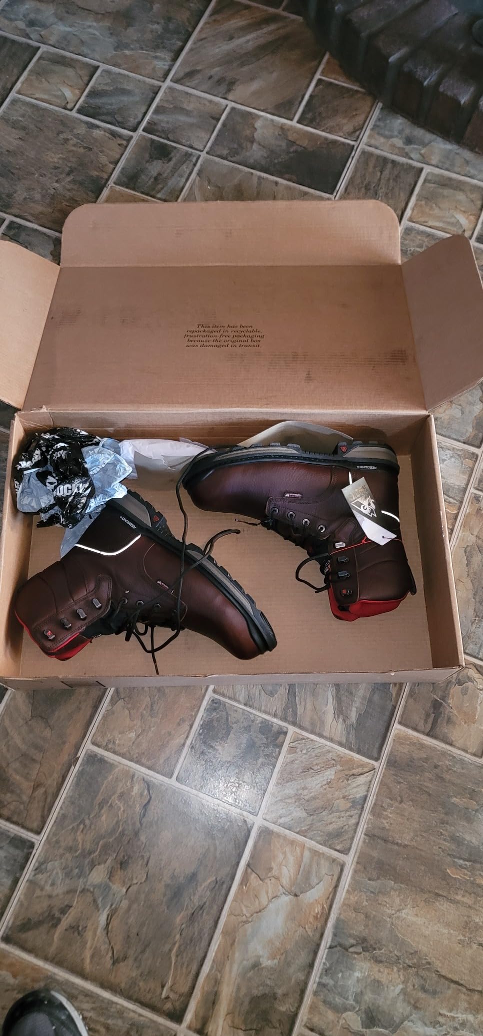 ROCKY Men's Rams Horn Composite Toe Waterproof Insulated Work Boots customer photo 2