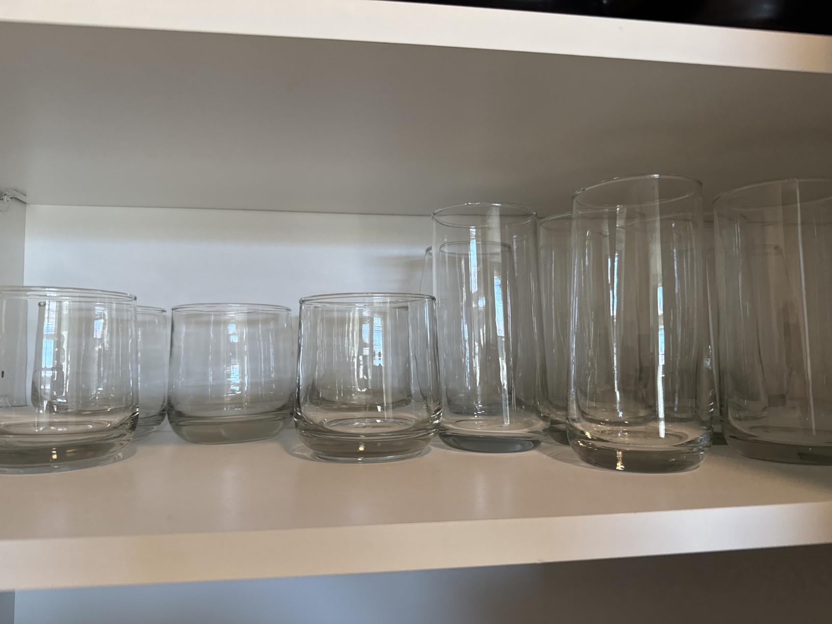 Polaris Axis Tumbler & Rocks Drinking Glasses Set of 16, Glass Cups | 17.75 oz and 15 oz Capacities for Water, Juice, Cocktails, and More with Dishwasher-Safe Convenience for Easy Cleanup customer photo 2