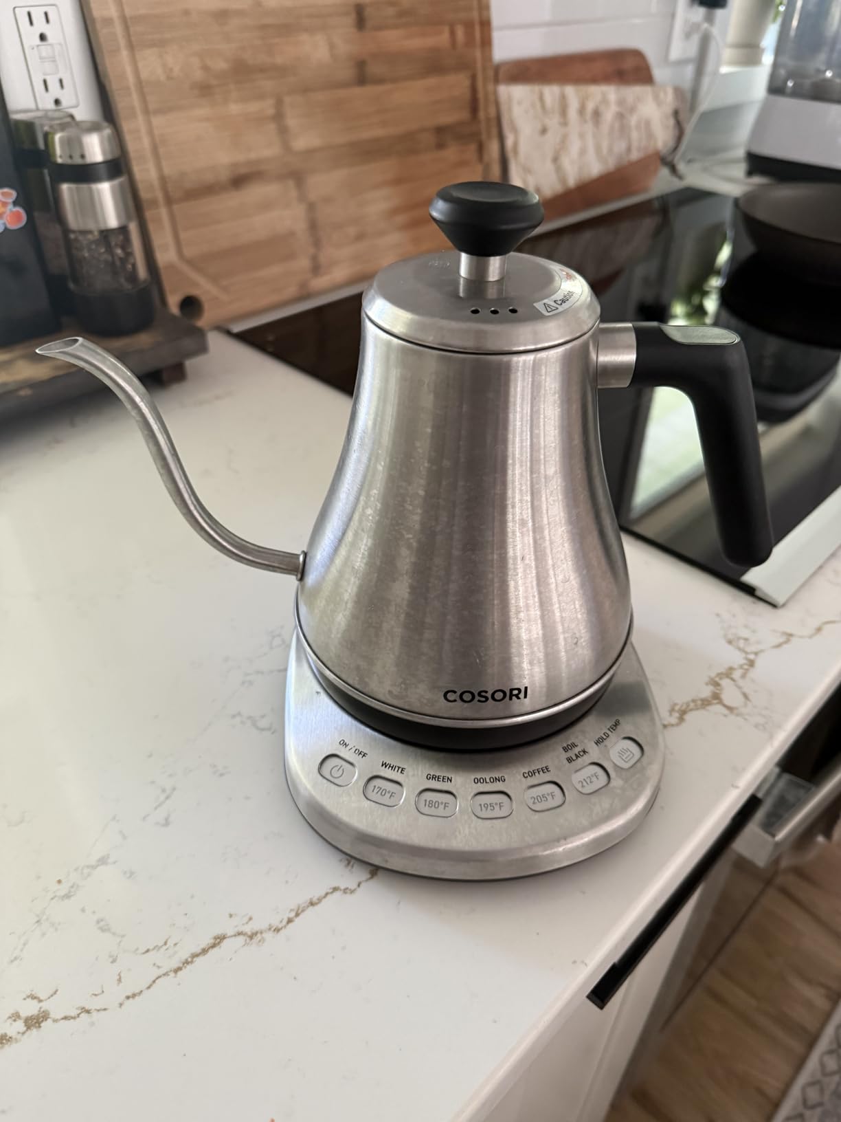 Cosori Gooseneck Electric Kettle with Temperature Control, 0.8L, Black customer photo 1