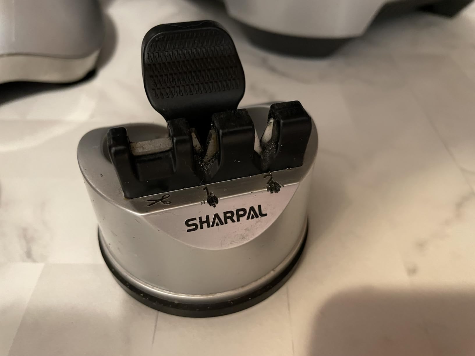 SHARPAL 191H Knife Scissors Sharpener | Repairs, Restores & Sharpens, Straight, Serrated & Kitchen Knives, Versatile Sharpening Tool for Blades, Gifts for Home Cooks customer photo 2