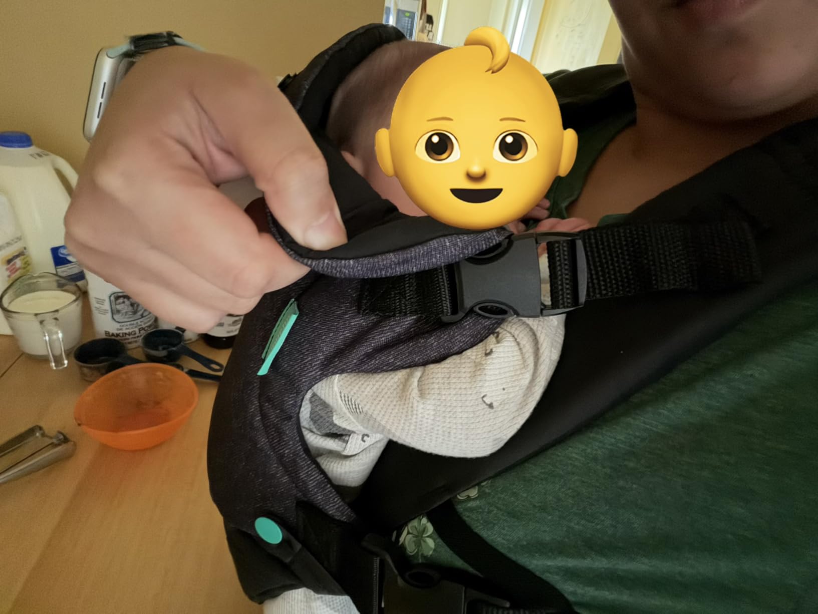 Infantino Flip 4-in-1 Baby Carrier Convertible Ergonomic, Black - Adjustable Fit and Enhanced Lumbar Support for Newborns and Toddlers customer photo 1