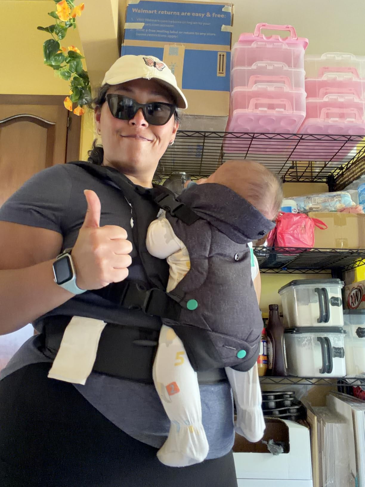 Infantino Flip 4-in-1 Baby Carrier Convertible Ergonomic, Black - Adjustable Fit and Enhanced Lumbar Support for Newborns and Toddlers customer photo 2