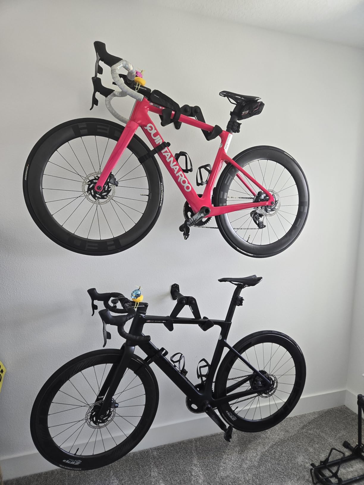 Vibrelli Bike Wall Mount - Horizontal Storage Rack for Hanging Bicycles in Garage - Adjustable Bike Hanger, Holder - Wall Bike Rack Hooks for Bicycle customer photo 1