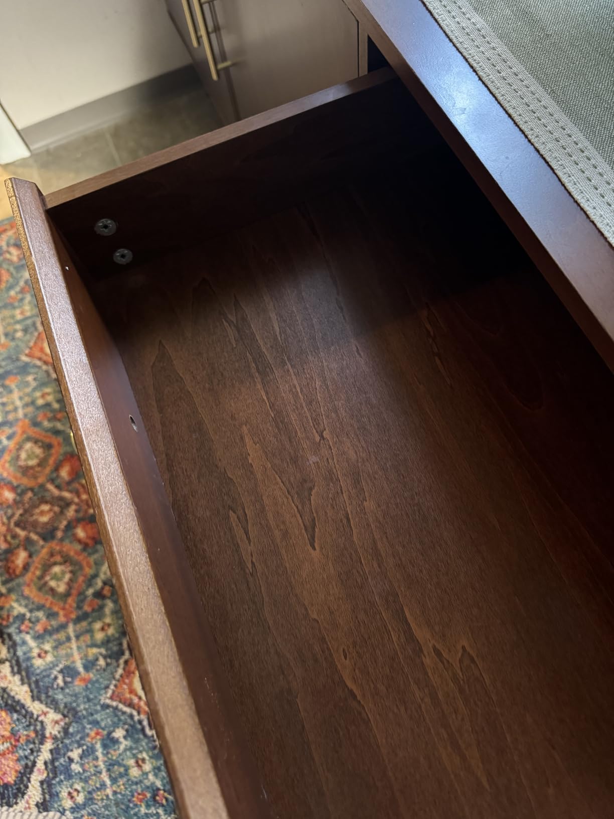 Walker Edison Mid-Century Modern Wood Kitchen Buffet Sideboard Entryway Serving Storage Cabinet Doors Dining Room Console, 70 Inch, Walnut customer photo 2