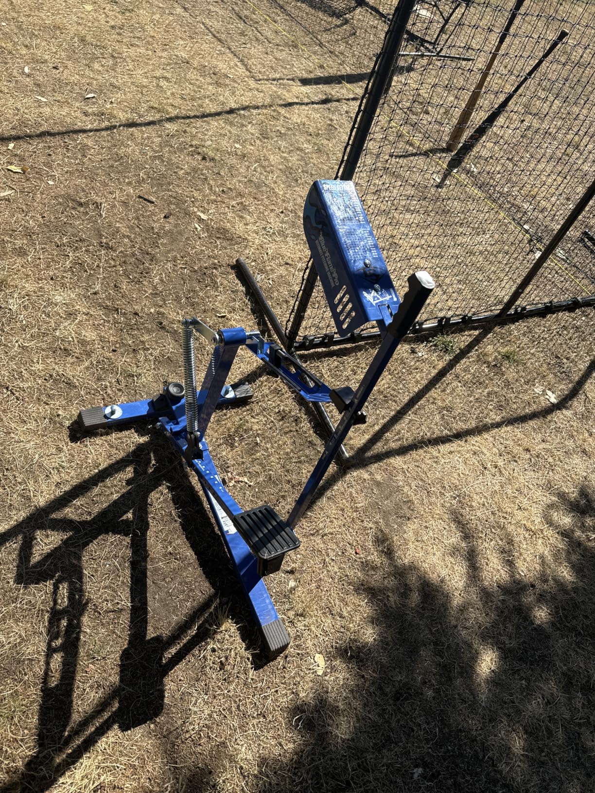 Louisville Slugger Blue Flame Pro Pitching Machine - Manual, Portable Baseball & Softball Trainer, Up to 58 MPH, Multi-Ball Compatible, Enhanced Ball-Bearing Throwing Arm customer photo 1